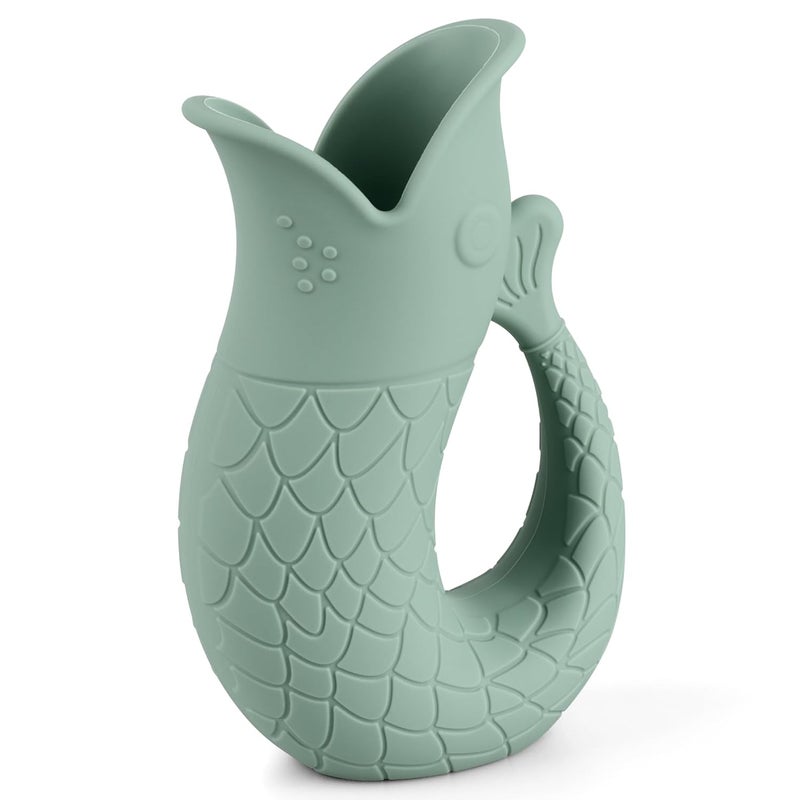 Mintlyfe Baby Bath Rinse Cup, Silicone Shampoo Washing Rinse Cup for Kids, Bath Rinse Cup with Handle (Cambridge Blue) - Image 1